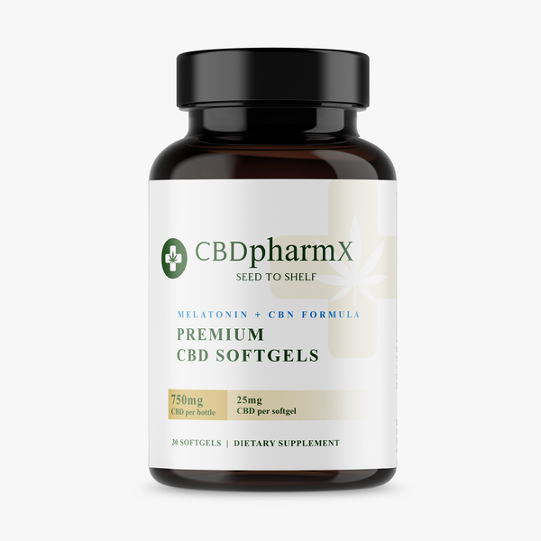 Premium CBD Softgels ( Melatonin + CBN Formula)